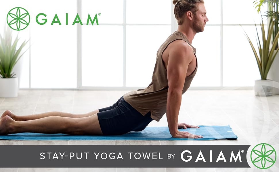 Gaiam Stay Put Yoga Towel