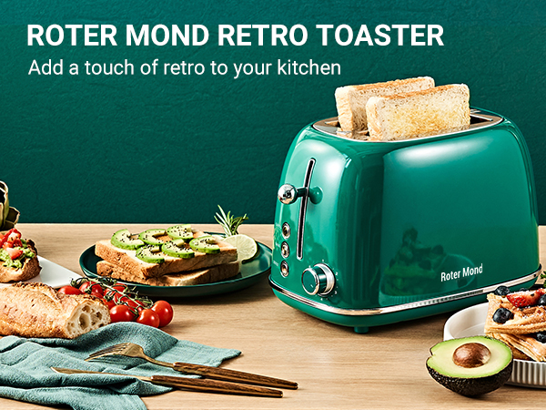 ROTER MOND 2 SLICE TOASTER