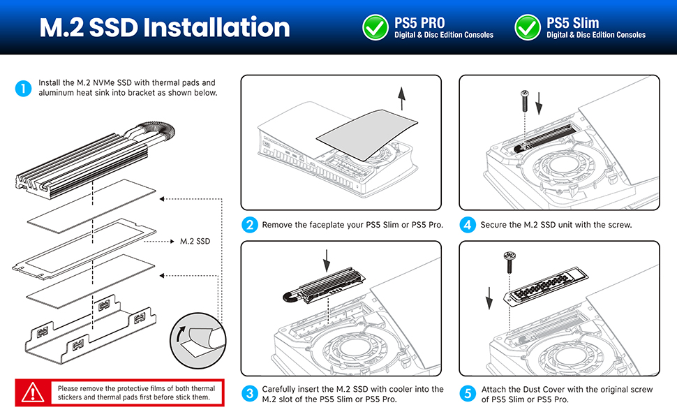 How to install a heatsink to PS5?
