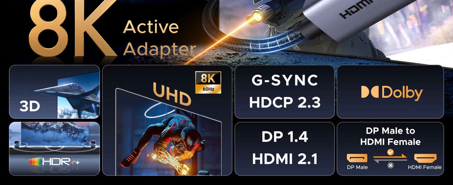 DP 1.4 HDMI 2.1