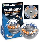 Learning Resources Scramboozle Number Jumble - 3D Brain Teasers for Kids and Adults, Puzzles for ...