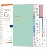 SUNEE 2026 Budget Planner - Deluxe Monthly Budget Book from JAN 2026 - DEC 2026, Bill Organizer w...
