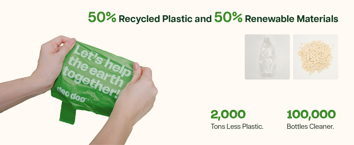 dog poop bags recycled material