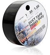AUDTMWH Colorful Life Series Duct Tape Heavy Duty - 1.88 in x 90 ft, Black, Waterproof, Temperatu...