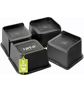 Yookwutar Bed Risers 2 inch, 3 inch, 4 inch, 6 inch, 8 inch Heavy Duty, Oversized Furniture Riser...