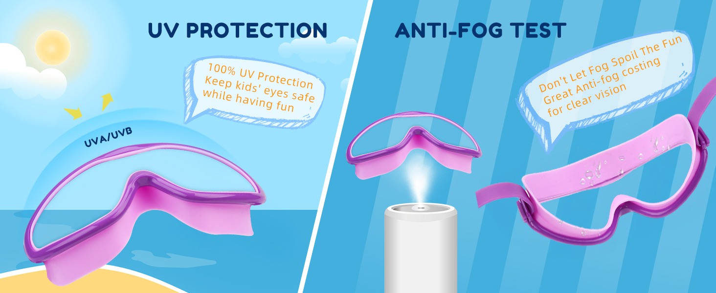 anti fog kids goggles