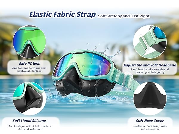 DK06 kids goggles with nose cover