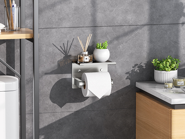 toilet paper holder brushed nickel
