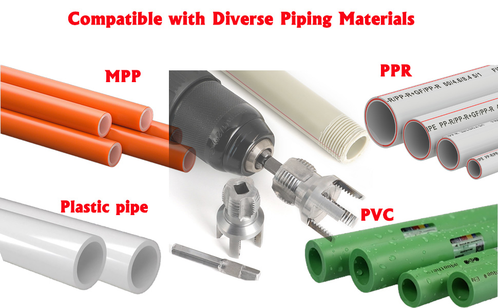 Compatible Pvc / PPR / PVC / plastic Pipe Threader Kit for Home Repair