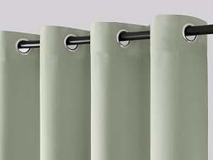 Curtain panel sets decor black out thermo block sun privacy energy efficient lightweight solid