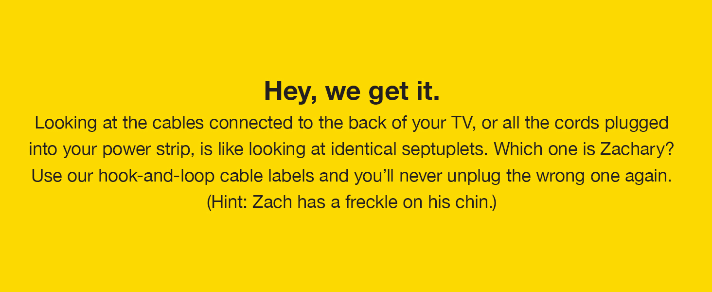 Cable Labels description