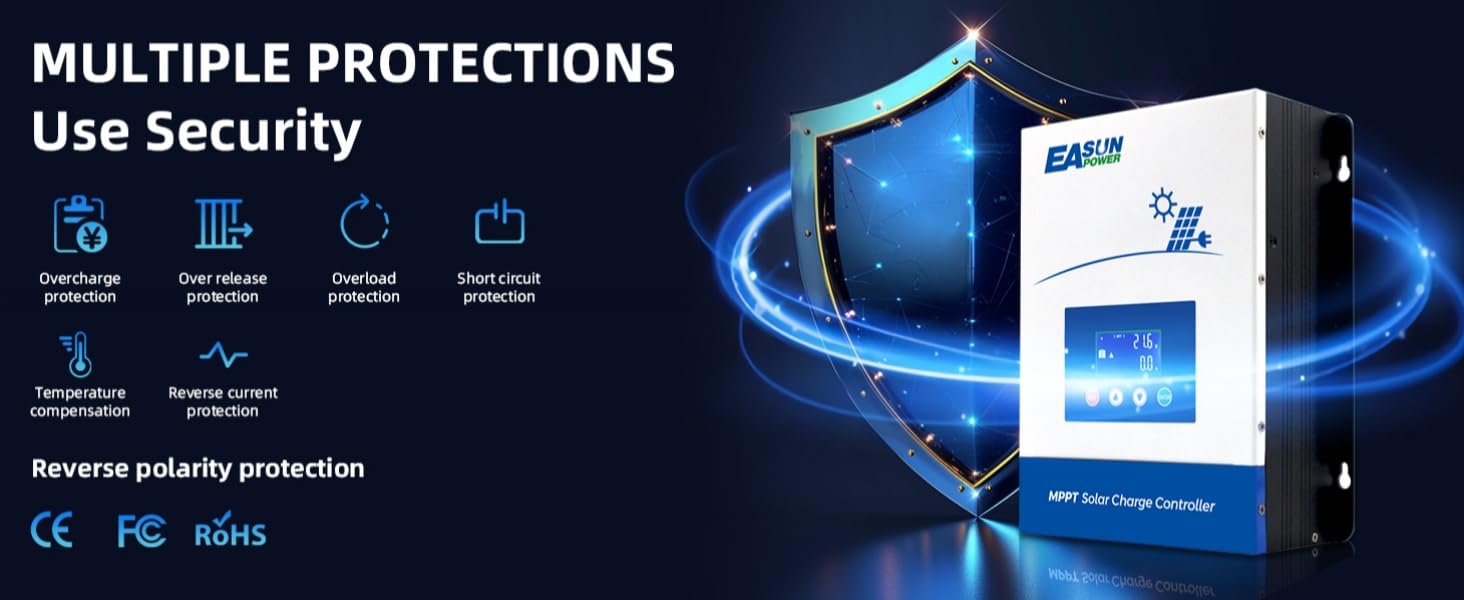 60A 80A 100A mppt solar charge controller 12v 24v