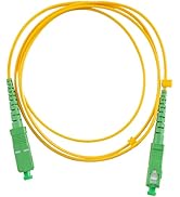 Eardion Fiber Cable, 1M(3.28ft) SC/APC-SC/APC Fiber Jumper Singlemode Simplex - SC to SC 9/125 Fi...