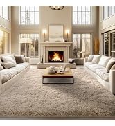 qulint Area Rugs 9x12 Living Room, Large Fluffy Rug for Bedroom, Soft Shag Rugs Shaggy Fuzzy Carp...