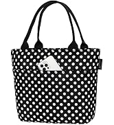 Aosbos Black Lunch Box for Women Lunch Bags for Adult Insulated Lunch Tote Bag Meal Prep Lunch Bo...