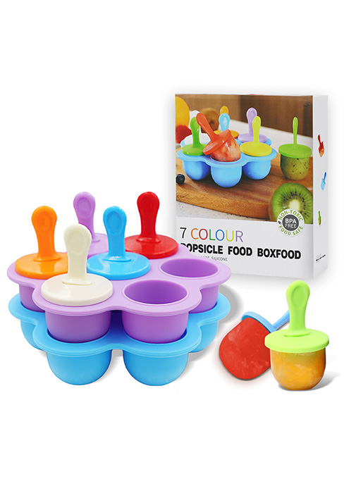 Silicone Popsicle Molds pop baby cube mini children Kids Ice Pop Molds Ice Cream Mould