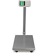 TUFFIOM 661lbs Electronic Industrial Commercial Platform Scale,Stainless Steel High-Definition LC...
