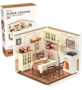 Rolife Super Creator-DIY Plastic Miniature House for Adults, Mini Blocks Model Kit Building Set f...