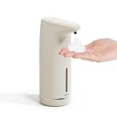 mooas Automatic Foaming Soap Dispenser Milky Touchless Foaming Hand Soap Dispenser, USB Rechargea...
