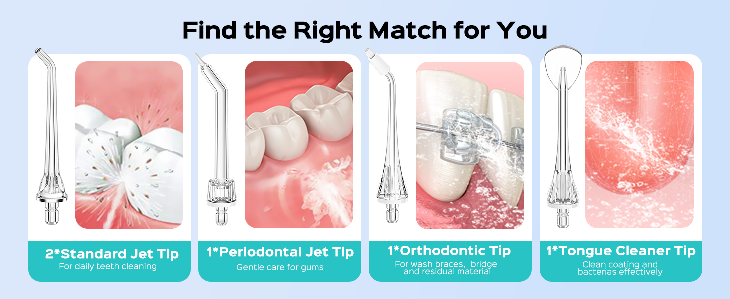Water Flosser Replacement Tips