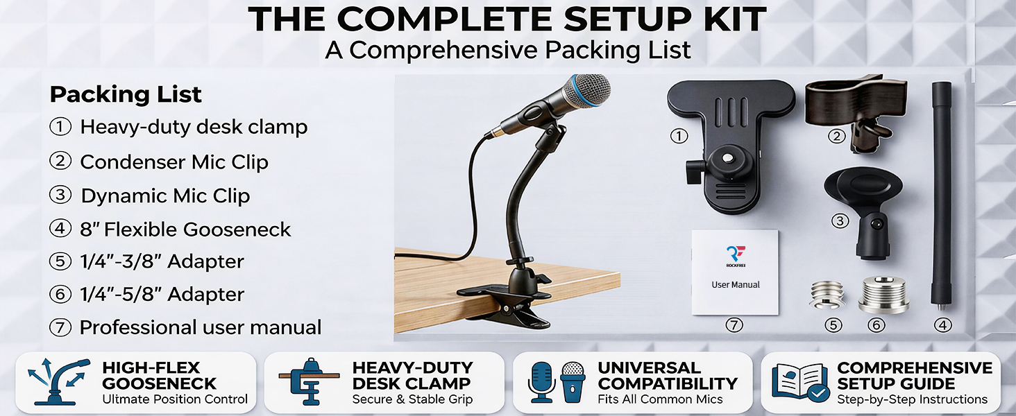 mic desk holder