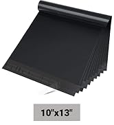 Fuxury 10x13 100 Pcs Black Poly Mailers Shipping Envelopes, Self-Sealing Envelopes, Boutique Cust...
