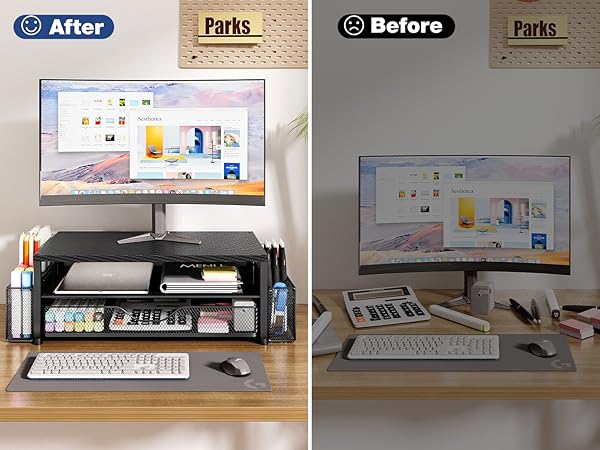 monitor stand for desk organizers and accessories computer stand riser office organization desktop