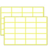 500 Pack, 1.5" x 0.75" - Blank White Labels Stickers to Write On, Stick On Adhesive Sticky Labels