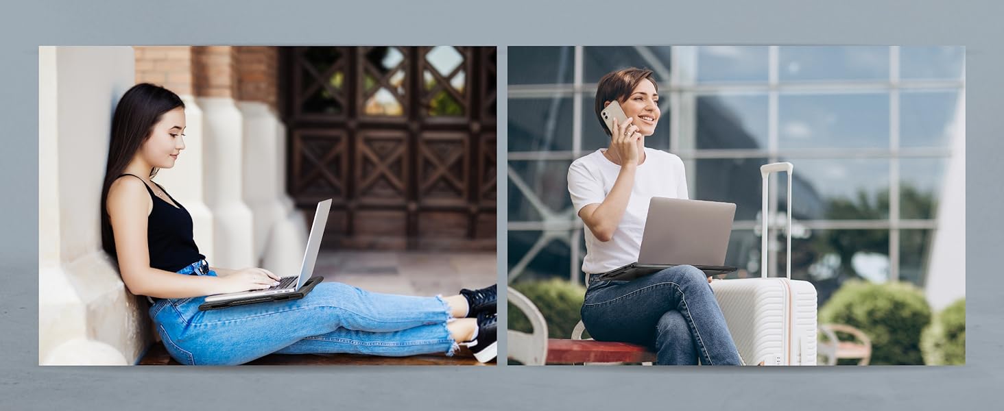 Portable foldable Computer laptop cooling pad lap board desktop holder drawing stands travel trays