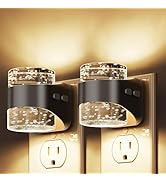 L LOHAS LED Night Light, 2 Pack 3000K Bubble Night Lights Plug into Wall, Acrylic Night Lights wi...