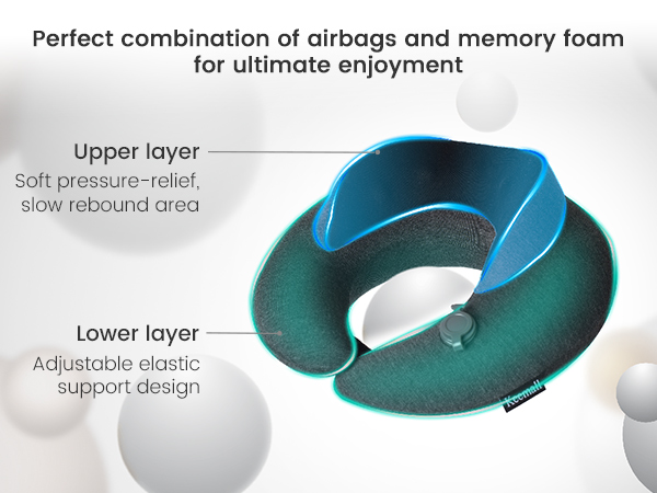 inflatable travel neck pillow
