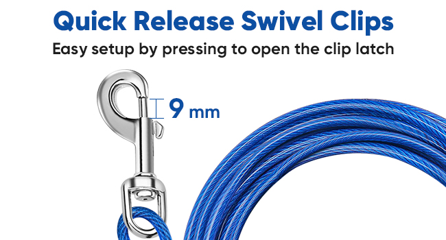outdoor dog tie out cable leash dog lead for yard