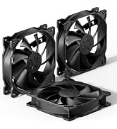 uphere 3-Pack PWM 4PIN Long Life Computer Case Fan 120mm Cooling Case Fan for Computer Cases Cool...