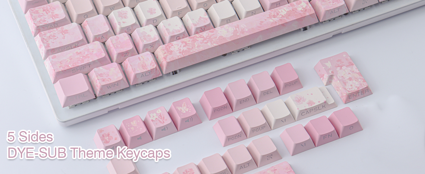 5 Side DYE-SUB Keycaps