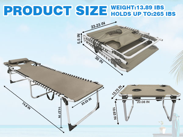 folding chaise lounge