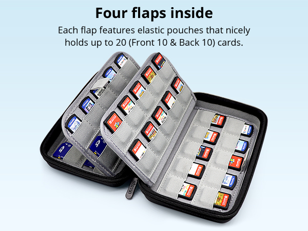 sisma game organizer for nintendo swtich 2 game cards