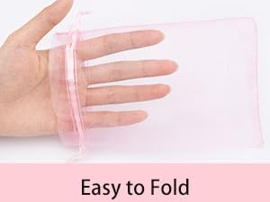 pink organza bags