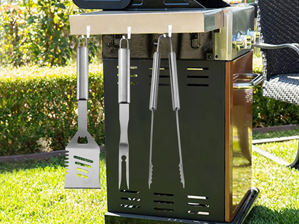 Grill Accessories Kit BBQ Accessories Set with Case for Outdoor Camping Grilling Smoking