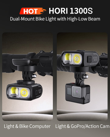 HORI 1300S bike lights