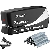Coruscant Electric Stapler, Automatic Stapler, Heavy Duty,25 Sheet, Store 210 Staples,Including 2...