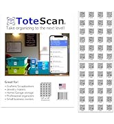 ToteScan Intelligent QR Labels for Organization/Moving/Storage (48 Unique Labels, 1.5