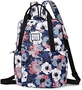 KAMO Women Fashion Backpack Purse Multi Pockets Original Print Daypack Casual Sling Bag for Women...