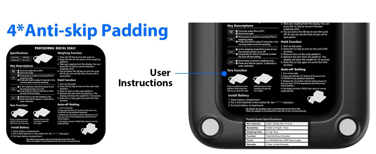 scale for shipping packages