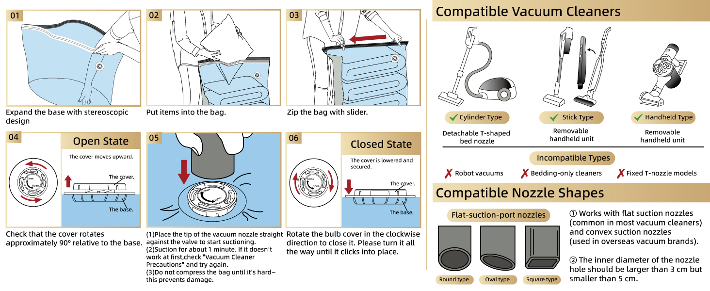 vacuum bags cube