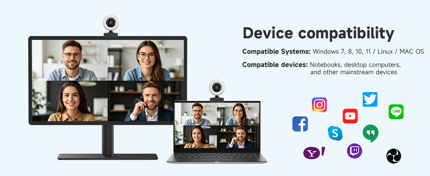 Webcam for PC with Microphone