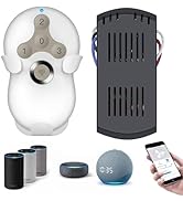 Smart WiFi Universal Ceiling Fan Remote Control Kit, Compatible with Alexa, Google Assistant and ...