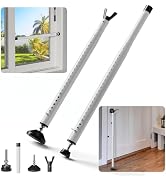 WooFog 2-in-1 Sliding Door Security Bar and Window Security Bars, 16.5-48inch Adjustable Multi-us...