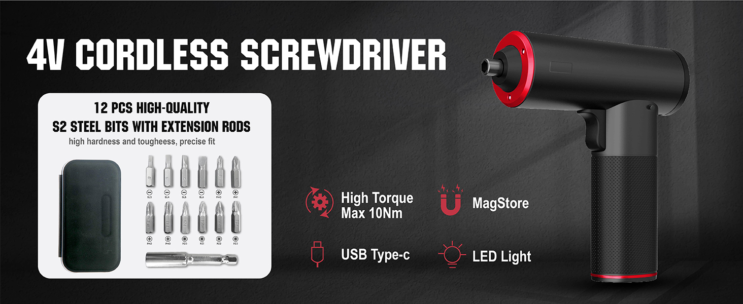 4V Cordless Screwdriver