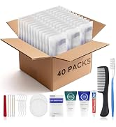 Toiletry Kits Travel Essentials Disposable Hygiene in Bulk, Trial Size Toiletries Supplies Indivi...