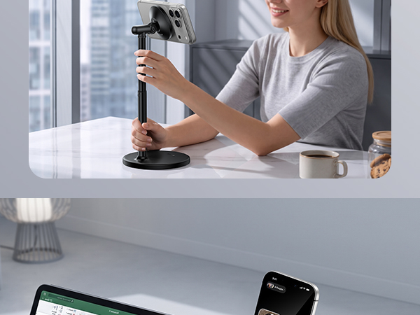magsafe magnetic phone stand cell phone stand holder for desk iphone 17 16 15 14 13 pro max air